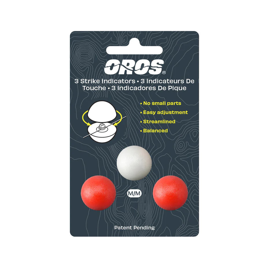 Oros Strike Indicator - 3 Pack Red/White