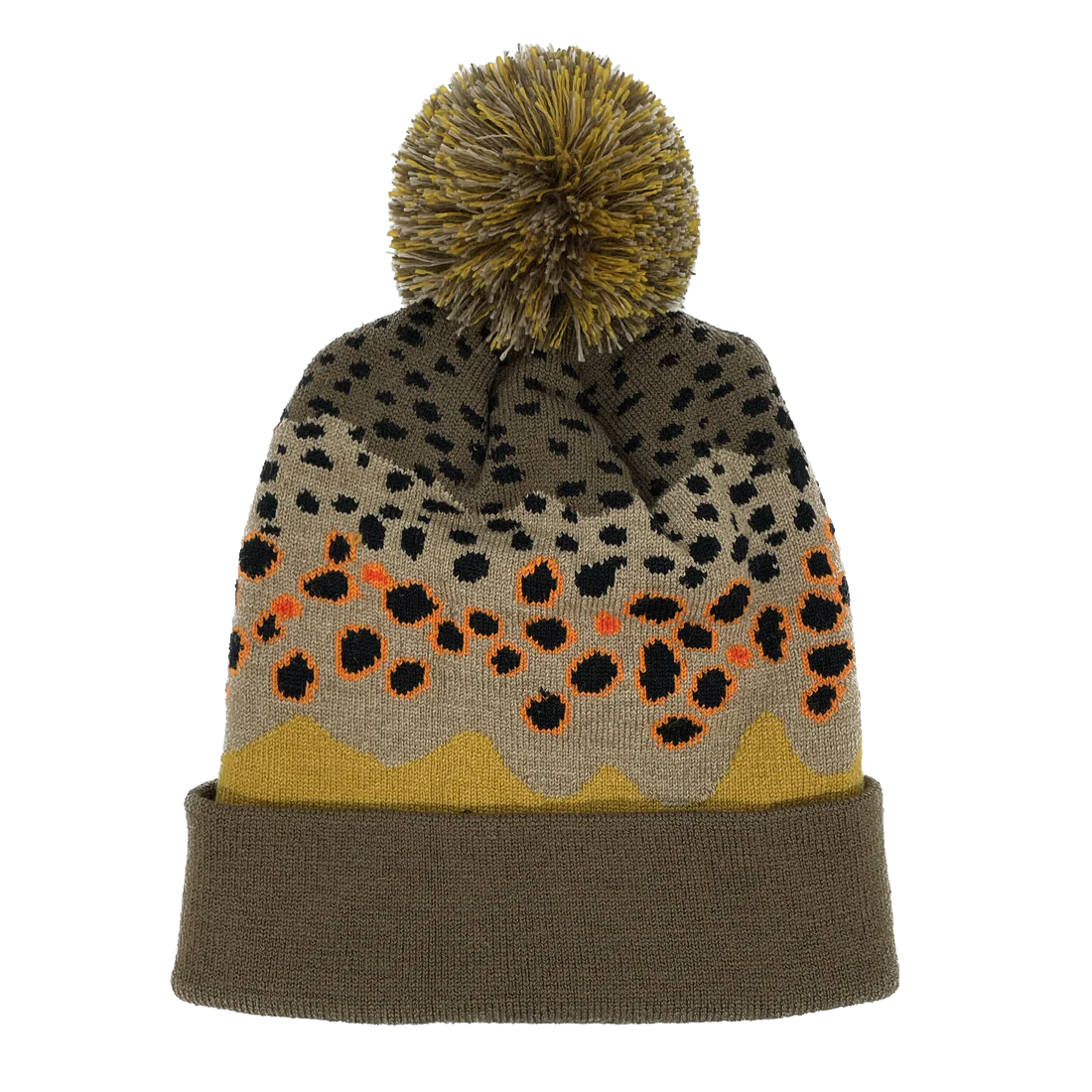 RepYourWater Brown Trout Skin Knit Hat