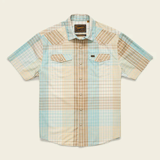 Howler Bros H Bar B Snapshirt - Cottage Plaid Seafoam