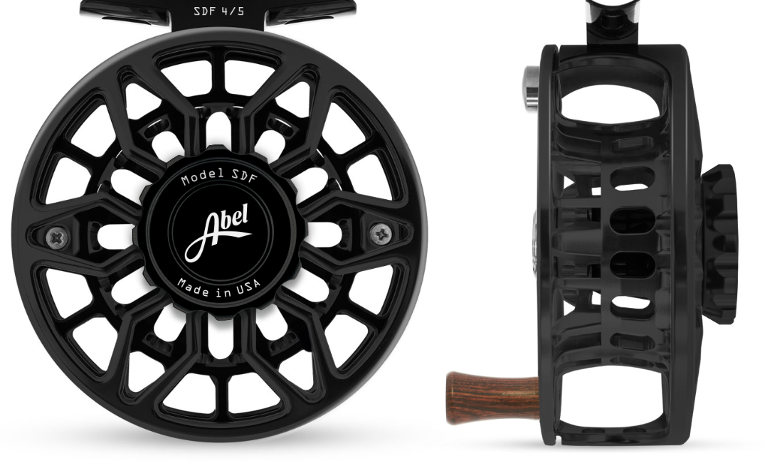 Buy the Abel SDF 4/5 ported fly reel in black Buy the Abel SDF 4/5 ported fly reel in black
