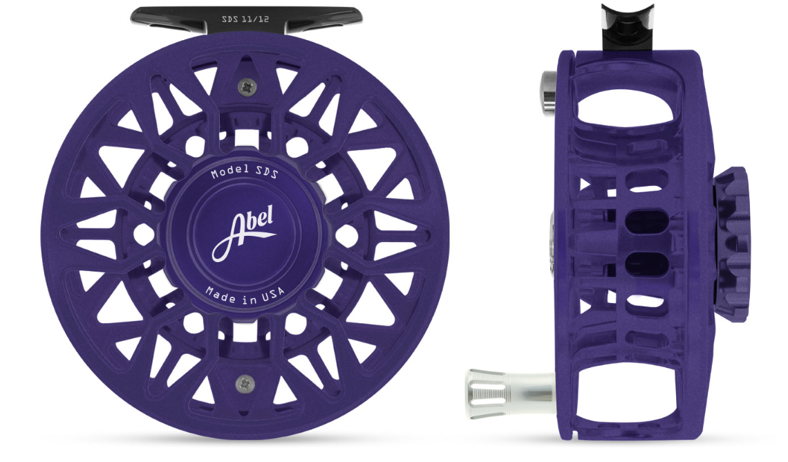 Abel SDS 11/12 Ported Blue III with Blue III Drag Knob and Platinum Handle