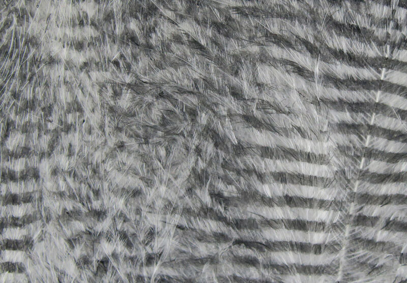 Hareline Fine Black Barred Marabou