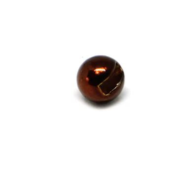Fulling Mill Slotted Tungsten Beads - Metallic Brown
