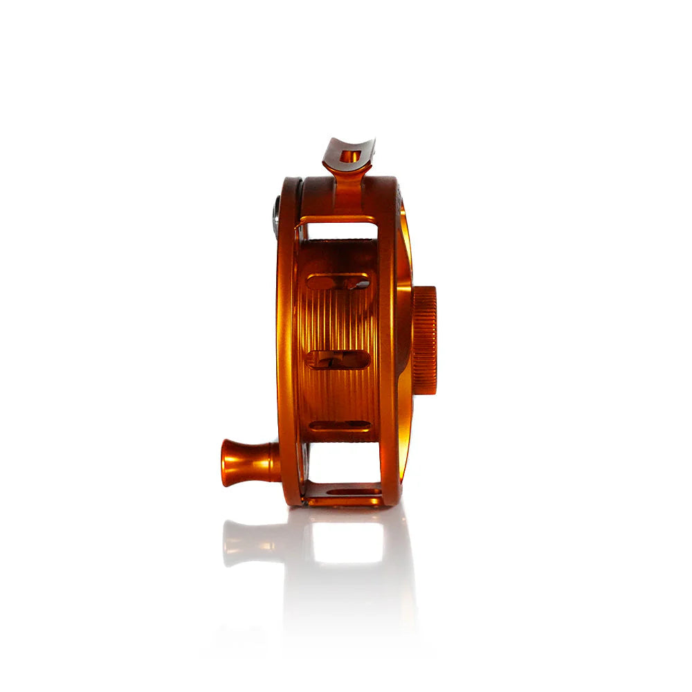 Hatch 2025 Custom Iconic Fly Reel - Campfire Orange