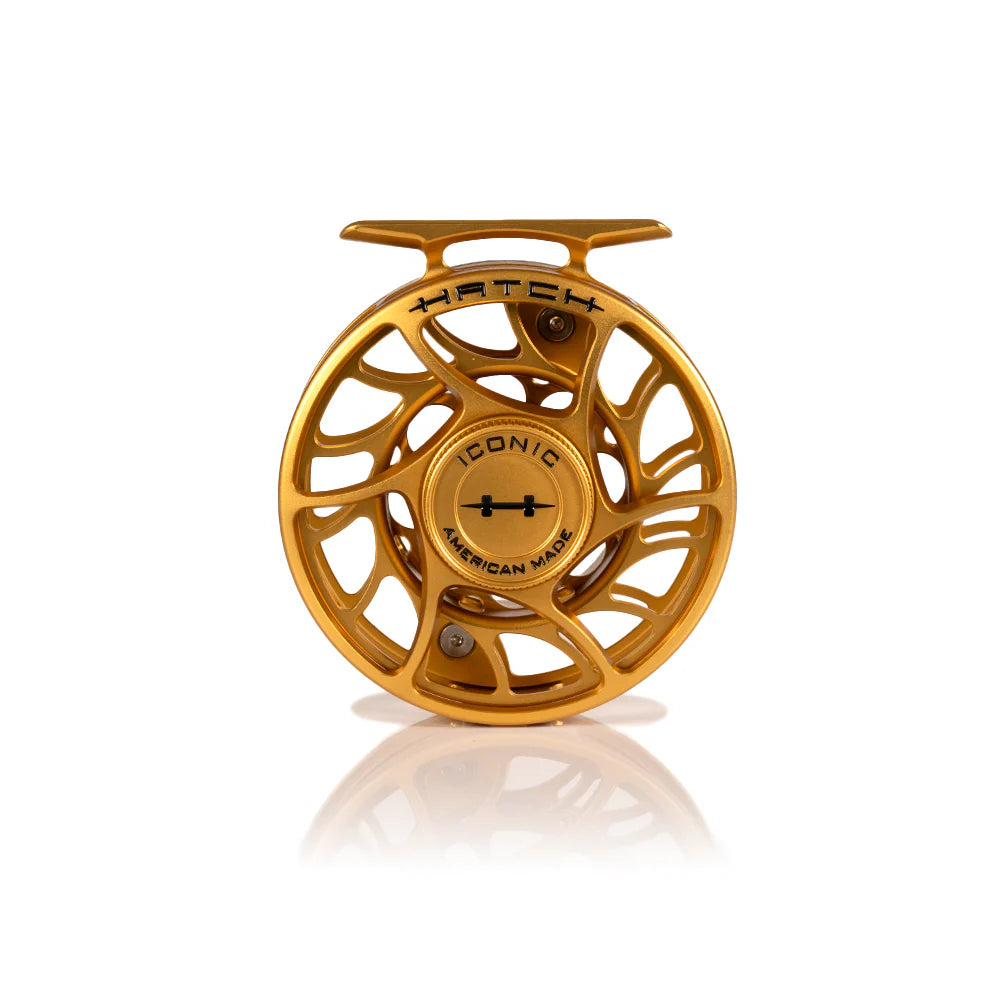 Hatch 2025 Custom Iconic Fly Reel - Fool's Gold