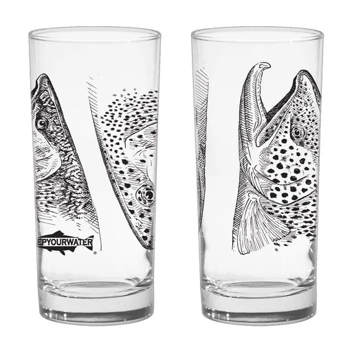 RepYourWater Fish Heads Highball Glass