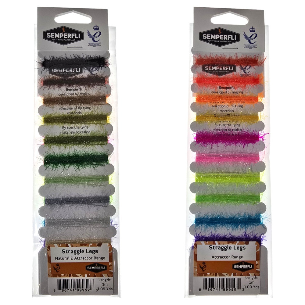Semperfli Straggle Legs Multicard - Natural and Attractor Colors