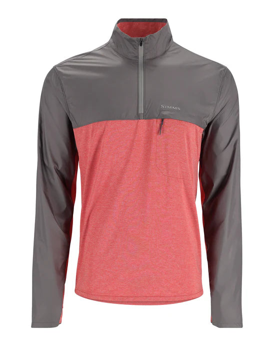 Simms M's SolarFlex Wind Half Zip Shirt