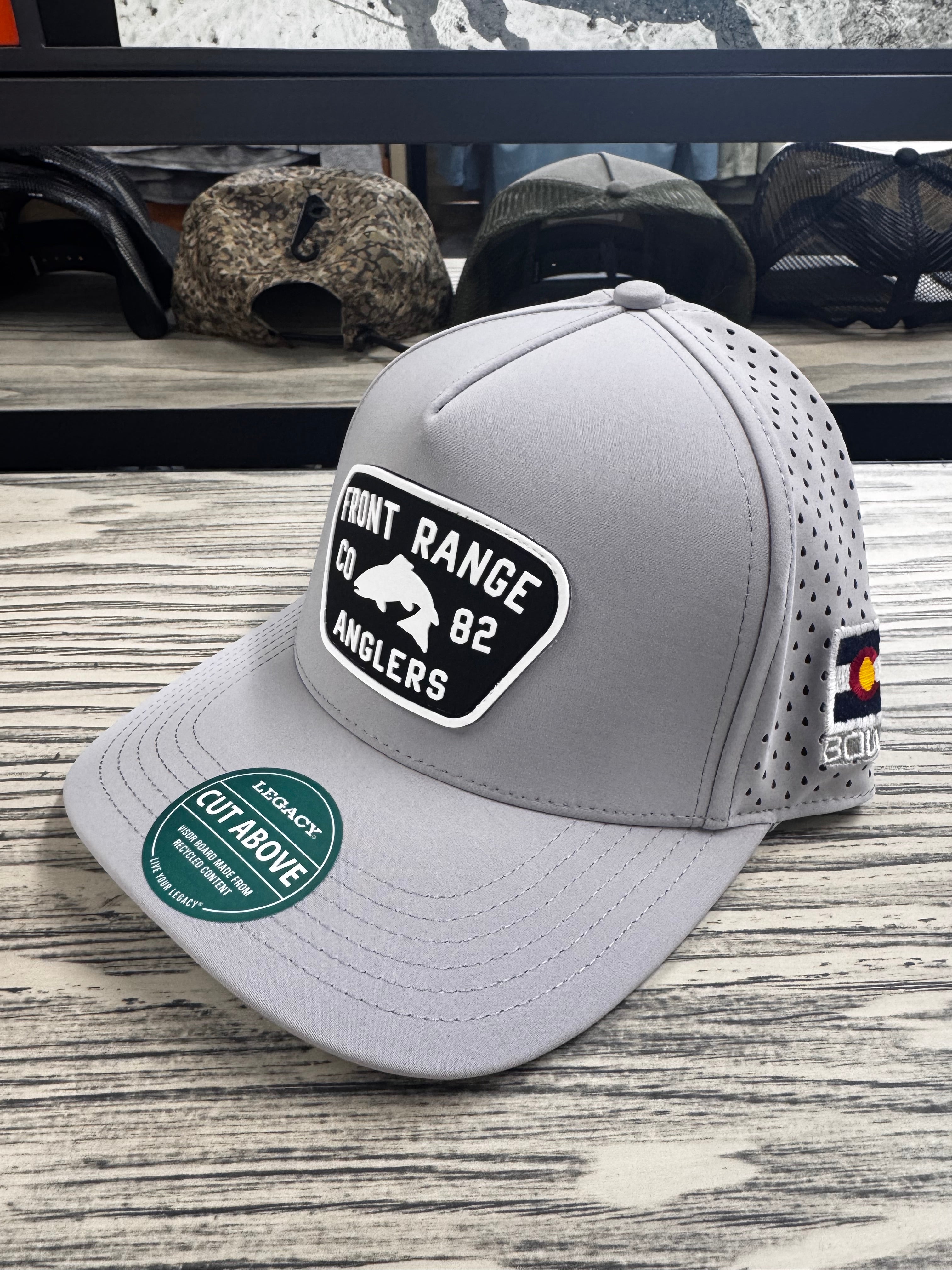 FRA Logo Cut Snapback Hat - Light Grey