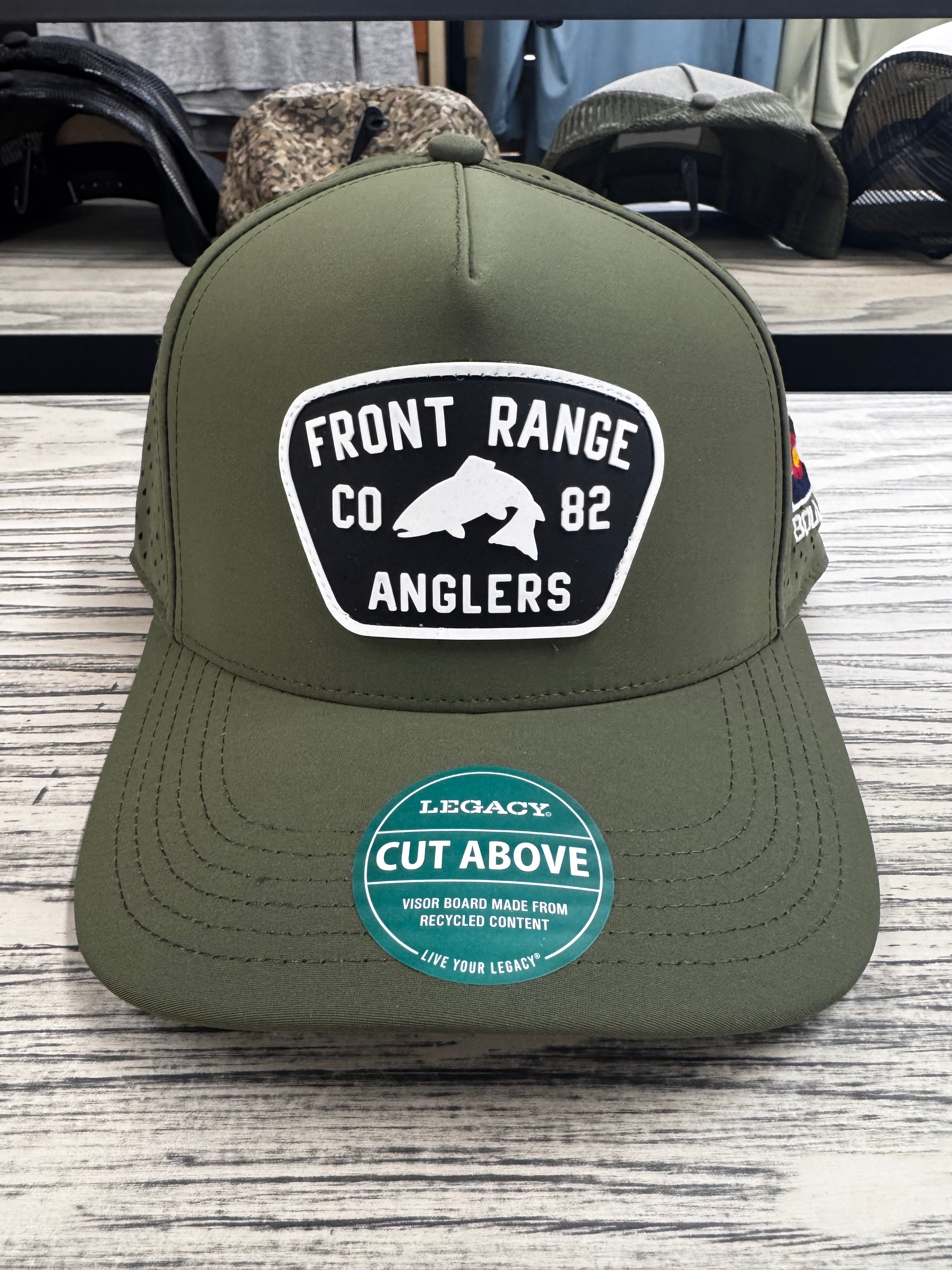 FRA Logo Cut Snapback Hat - Olive