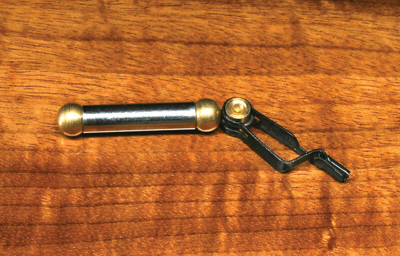 Hareline Small Handled Rotary hackle Plier w Silicon Sleeve