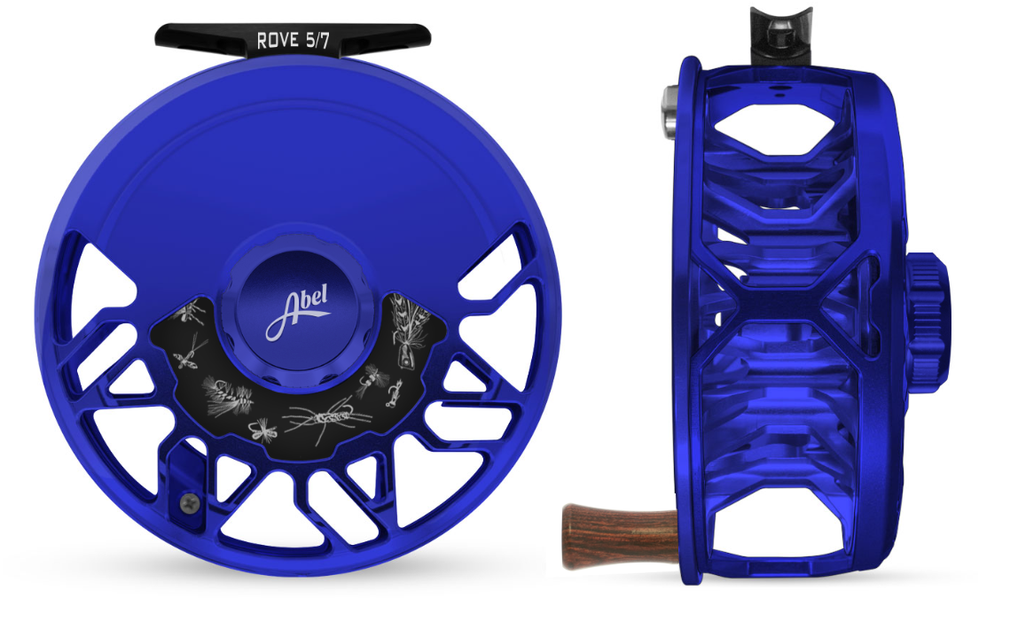 Abel Rove 5/7 Blue III with Matching Drag Knob and Freshwater Drag Plate