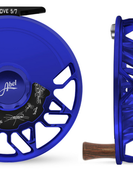 Abel Rove 5/7 Blue III with Matching Drag Knob and Freshwater Drag Plate
