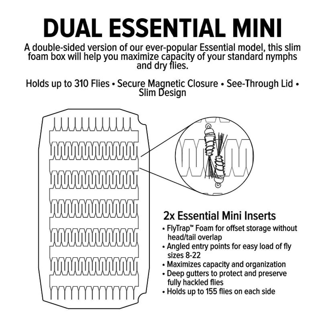 Umpqua Mini Dual Essential Fly Box