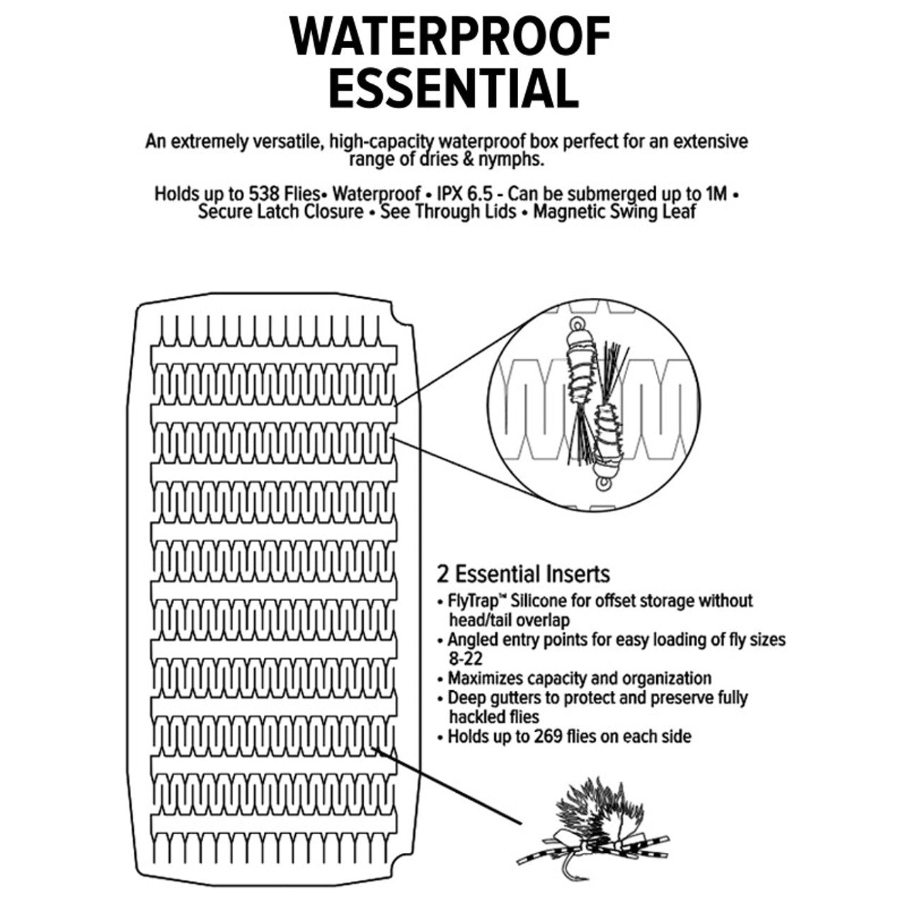 Umpqua Essential Waterproof Large Fly Box