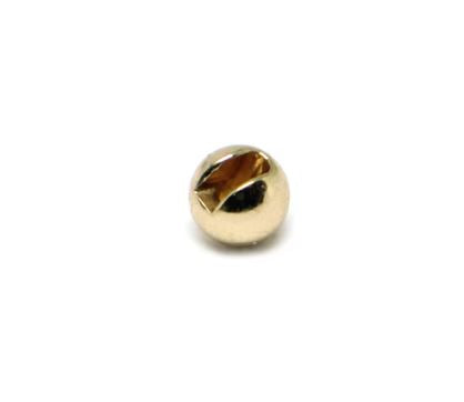 Fulling Mill Slotted Tungsten Beads - Gold