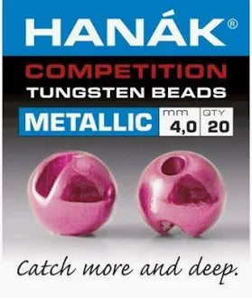 Hanak Competition Slotted Tungsten Beads - Metallic