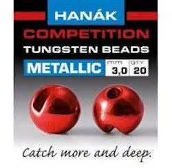 Hanak Competition Slotted Tungsten Beads - Metallic