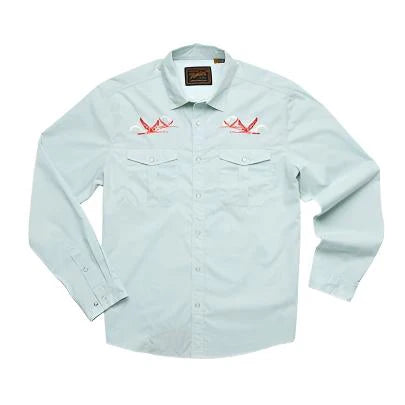 Howler Bros Gaucho Snapshirt - Flamingo Flight