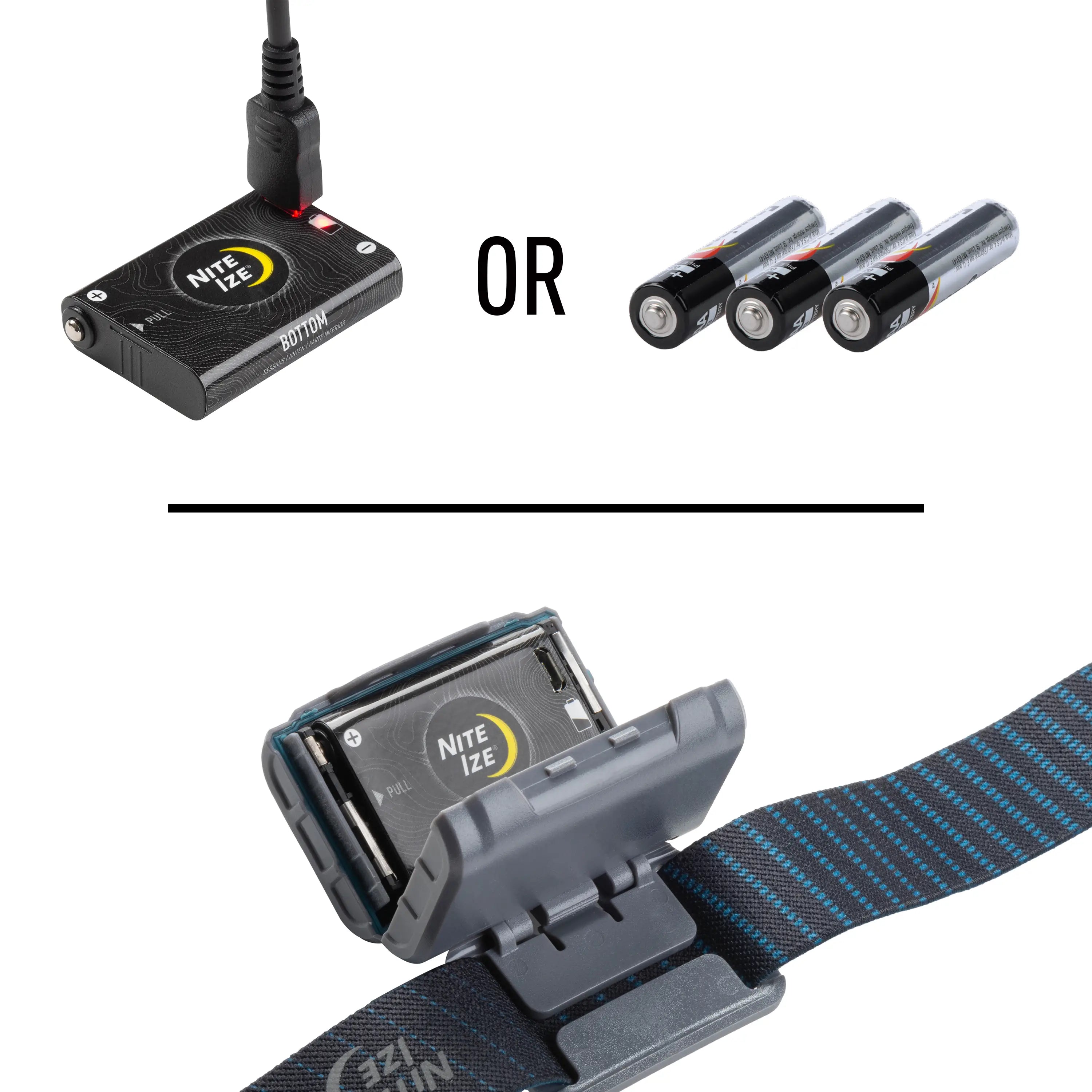 Nite Ize Radiant® RH2™ PowerSwitch™ Rechargeable Headlamp
