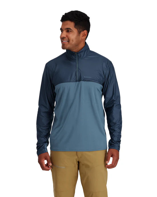 Simms M's SolarFlex Wind Half Zip Shirt