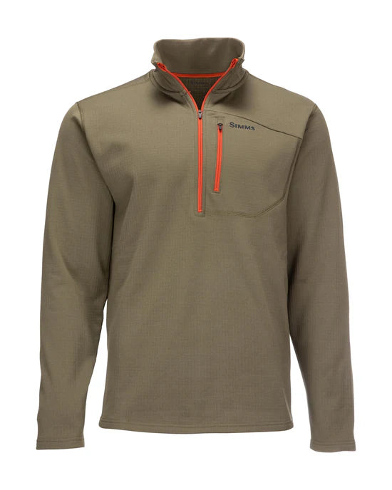 Simms M's Thermal Quarter Zip Midlayer Top